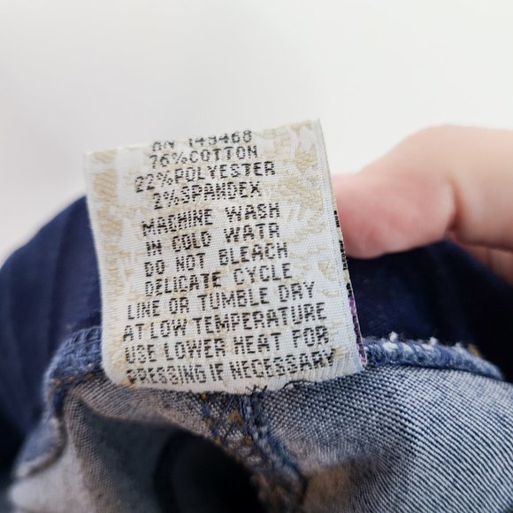 JVINI Pull-On Ripped Destroyed Stretch Skinny Denim Jegging Jeans Size 1XL - Picture 8 of 8